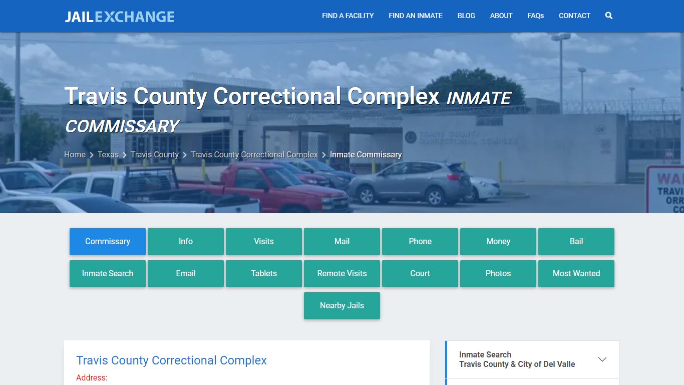 Travis County Correctional Complex Inmate Commissary - Jail Exchange